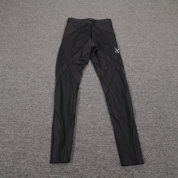 CW-X Pants Medium Black Compression Leggings Running Leggings Coolmax Support - Picture 4 of 6